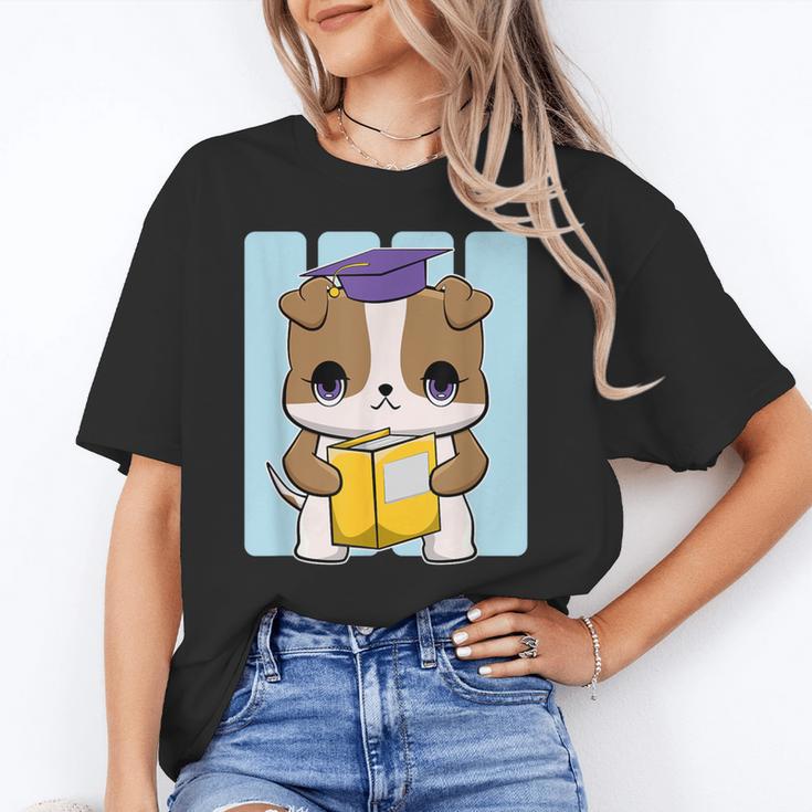 Bulldog Anime Pup Graduation Unisex T-Shirt