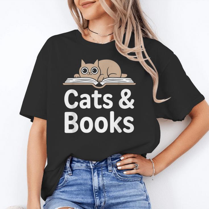 Cats And Books Unisex T-Shirt