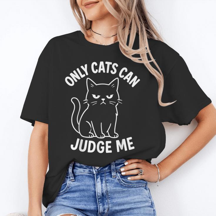 Only Cats Can Judge Me Sarcastic Cat Lover Introverts Unisex T-Shirt Only Cats Can Judge Me Sarcastic Cat Lover Introverts Unisex T-Shirt