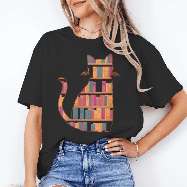 Cats Reading Books Librarian Library Readers Unisex T-Shirt