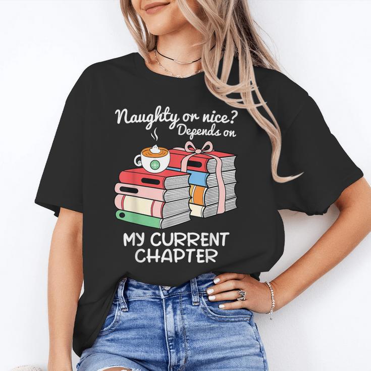 Christmas Book Lovers Naughty Or Nice Unisex T-Shirt