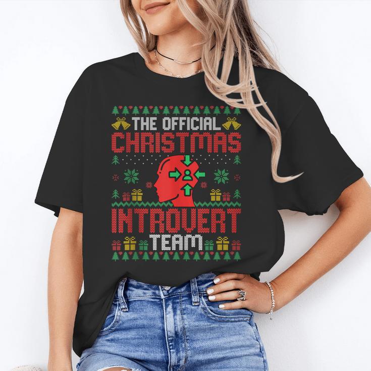 Christmas Introvert Team Introvert Introverted Xmas Unisex T-Shirt