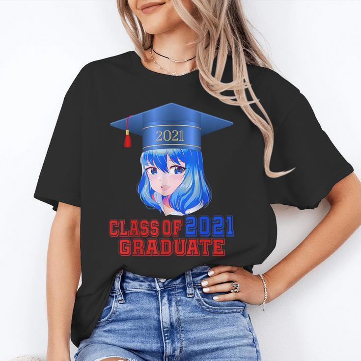 Class Of 2021 Graduate Kawaii Anime Girl School Graduation Unisex T-Shirt