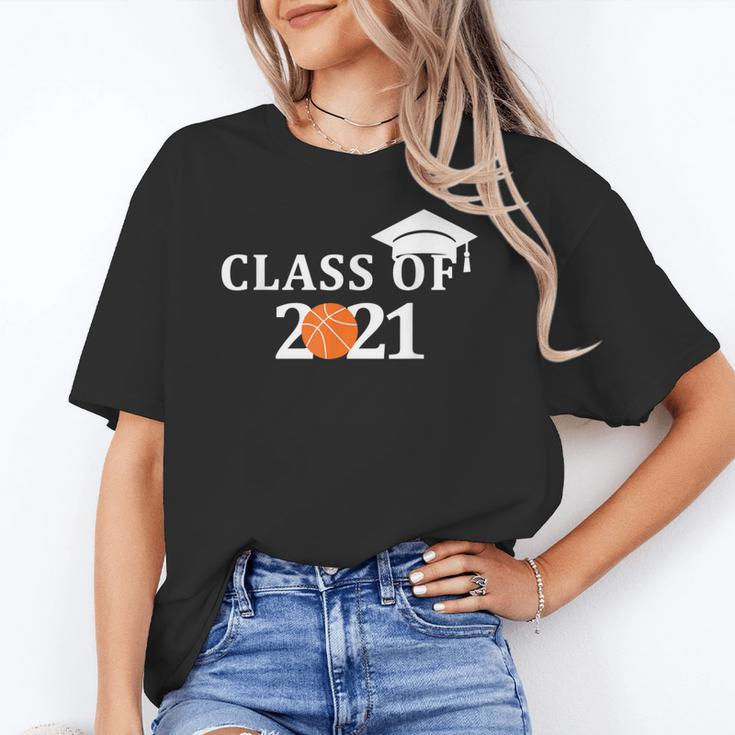 Class Of 2021 Graduation Him Her Basketball Pullover Unisex T-Shirt