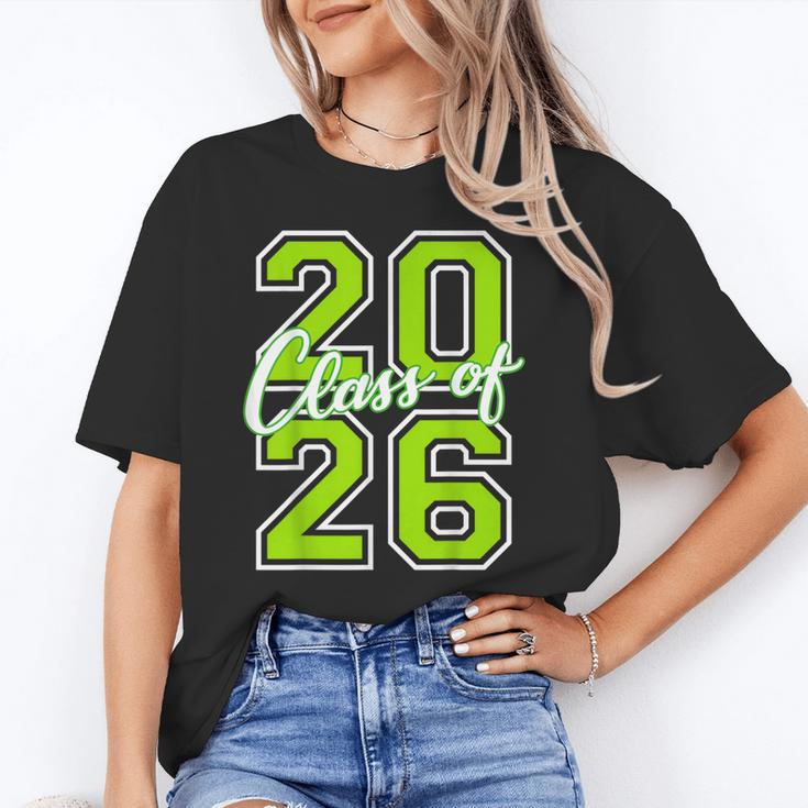 Class Of 2026 Graduation Varsity Lime Green Letters Unisex T-Shirt