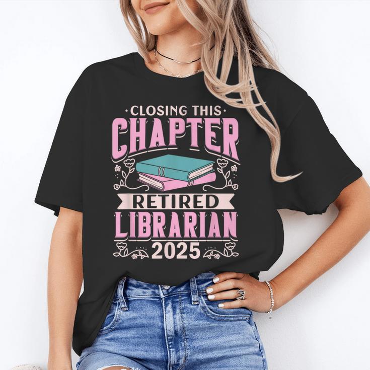 Closing This Chapter Retired Librarian 2025 Book Retirement Unisex T-Shirt