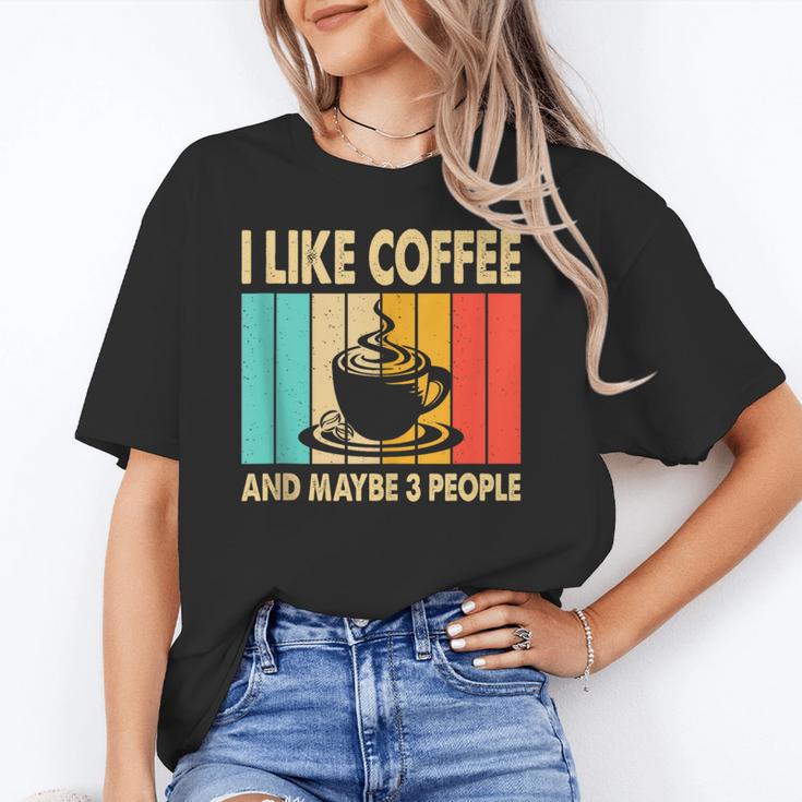 I Like Coffee And Maybe 3 People Introvert Anti-Social Unisex T-Shirt