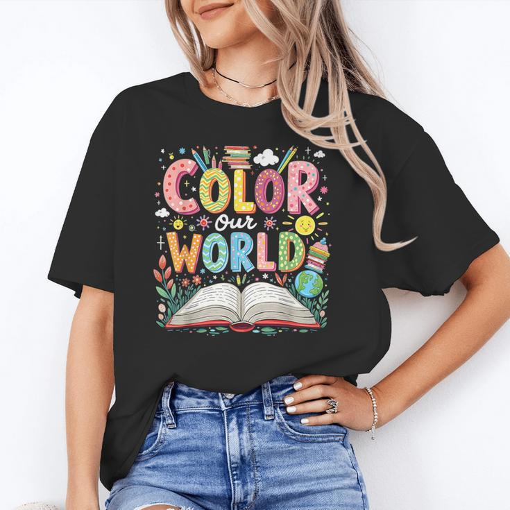 Color Our World Book Reading Program 2026 Summer Unisex T-Shirt