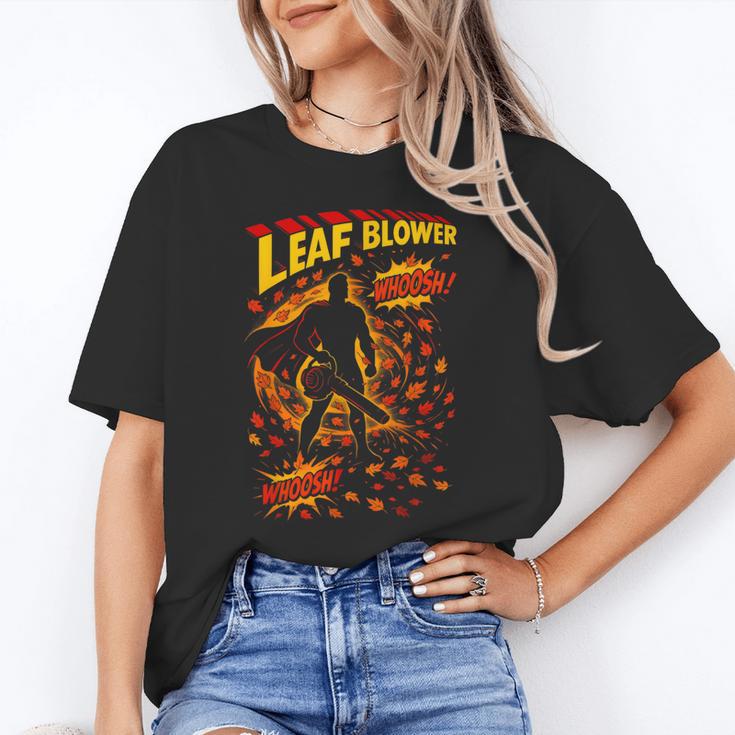 Comic Book Superhero Fall Season Leaf Blower Unisex T-Shirt