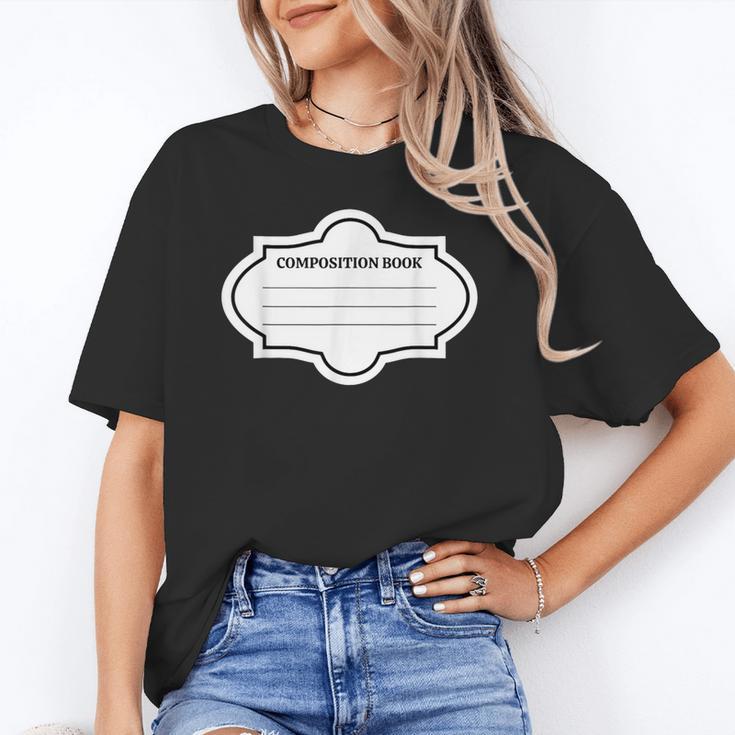 Composition Book Notebook Teacher's Halloween Group Costume Unisex T-Shirt
