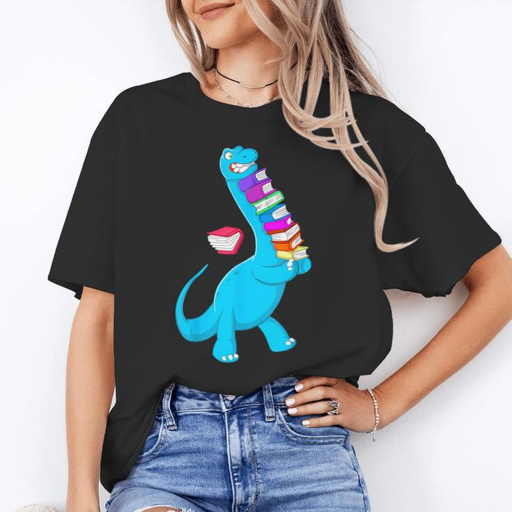 Cool Dinosaur Books Art For Men Women Libarian Book Lover Unisex T-Shirt Cool Dinosaur Books Art For Men Women Libarian Book Lover Unisex T-Shirt