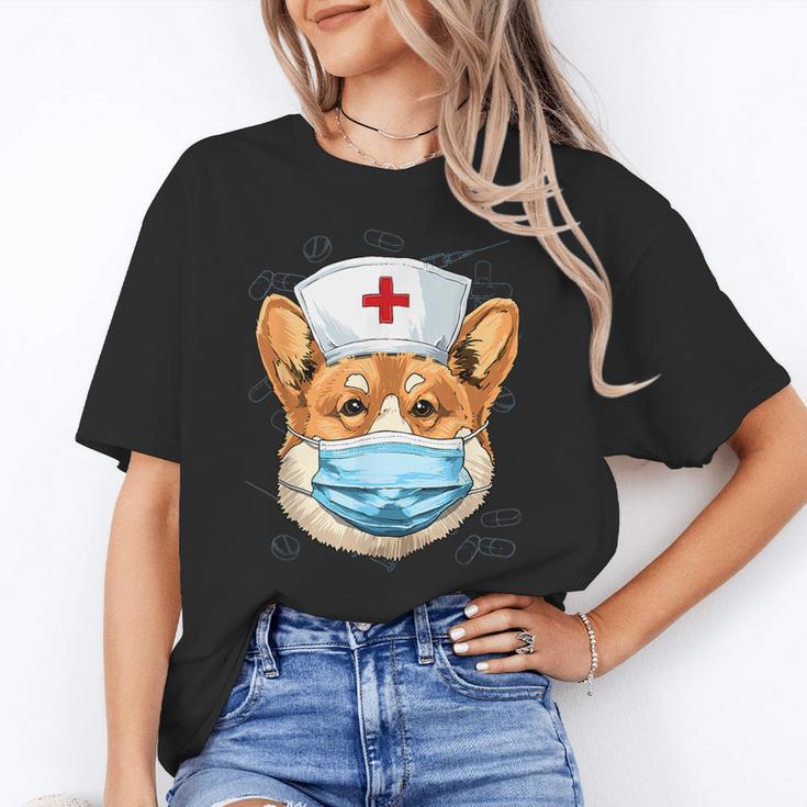 Corgi Dog Nurse RN Nursing School Graduation Unisex T-Shirt