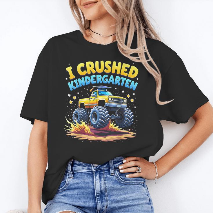 I Crushed Kindergarten Monster Truck Graduation Boys Kids Unisex T-Shirt