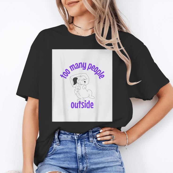 Cute Puppy With a Quote For Introverts Unisex T-Shirt Cute Puppy With a Quote For Introverts Unisex T-Shirt