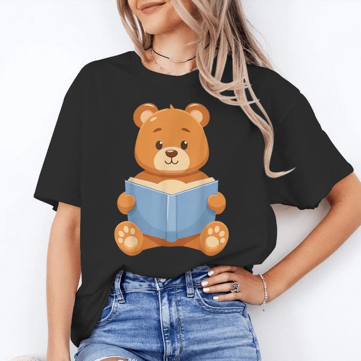 Cute Teddy Bear Reading Book Adorable For Readers Unisex T-Shirt