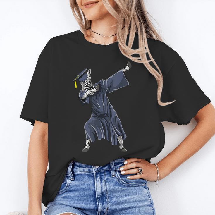 Dabbing Graduate Zebra Team Mascot Graduation Senior Shirt Unisex T-Shirt