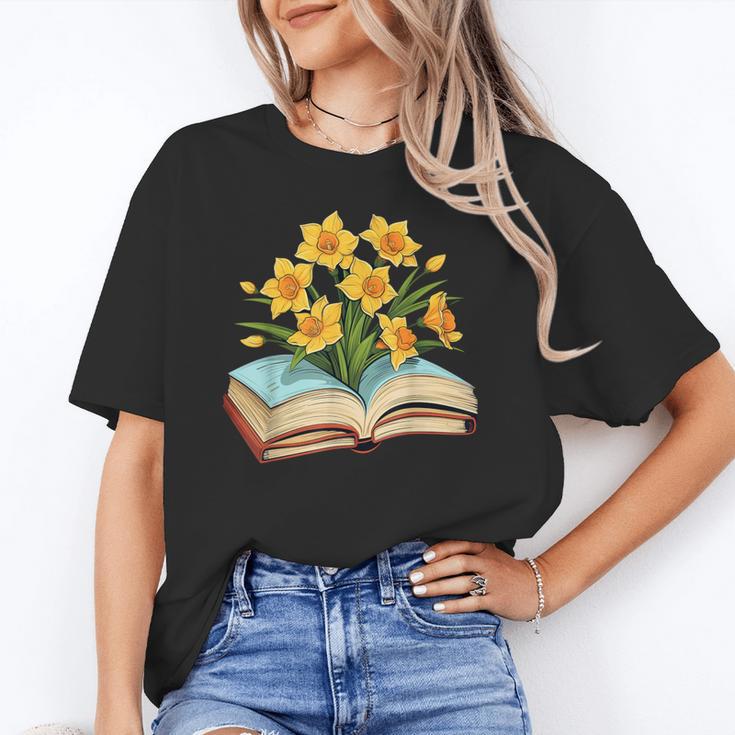 Daffodils Flowers Book Floral Unisex T-Shirt Daffodils Flowers Book Floral Unisex T-Shirt
