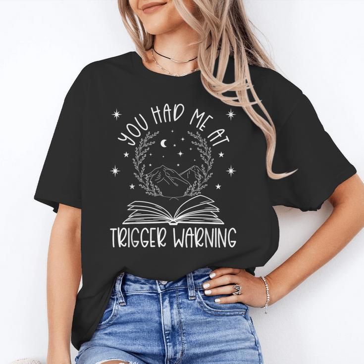 Dark Romance Trigger Warning Spicy Book Merch Women Smut Unisex T-Shirt