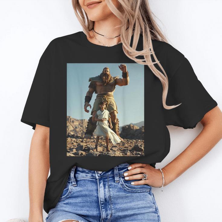 David And Goliath Bible Book Of Samuel King David Unisex T-Shirt David And Goliath Bible Book Of Samuel King David Unisex T-Shirt