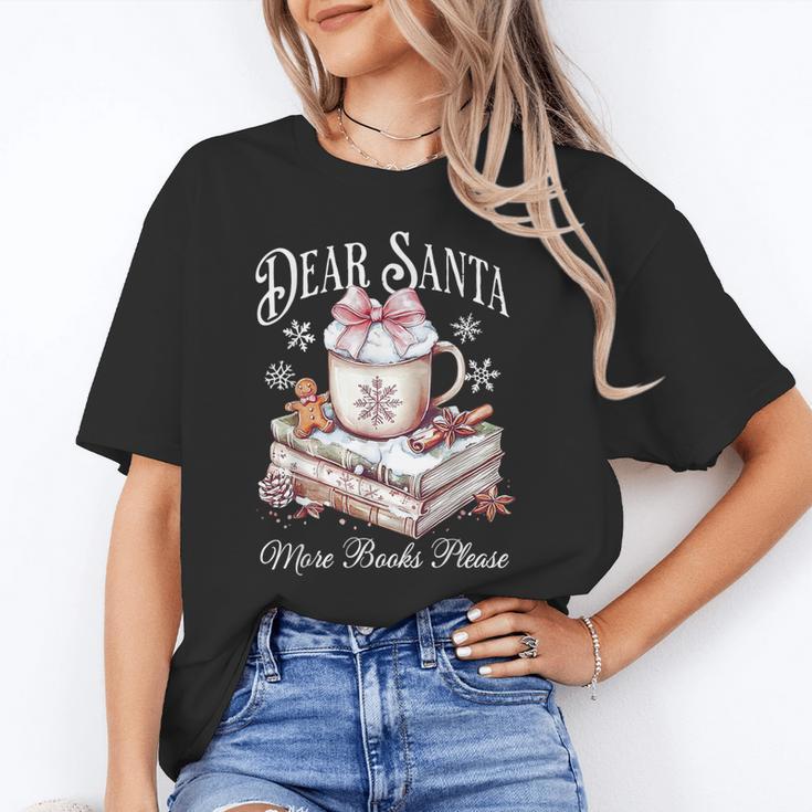 Dear Santa More Book Please Christmas Reading Book Librarian Unisex T-Shirt Dear Santa More Book Please Christmas Reading Book Librarian Unisex T-Shirt