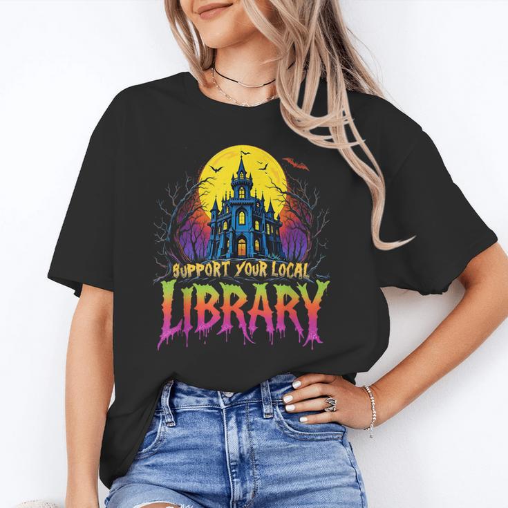 Death Gothic Support Your Local Library Lovers Book Unisex T-Shirt Death Gothic Support Your Local Library Lovers Book Unisex T-Shirt