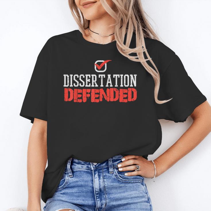 Dissertation Defended Doctorate Doctoral PhD Graduation Unisex T-Shirt