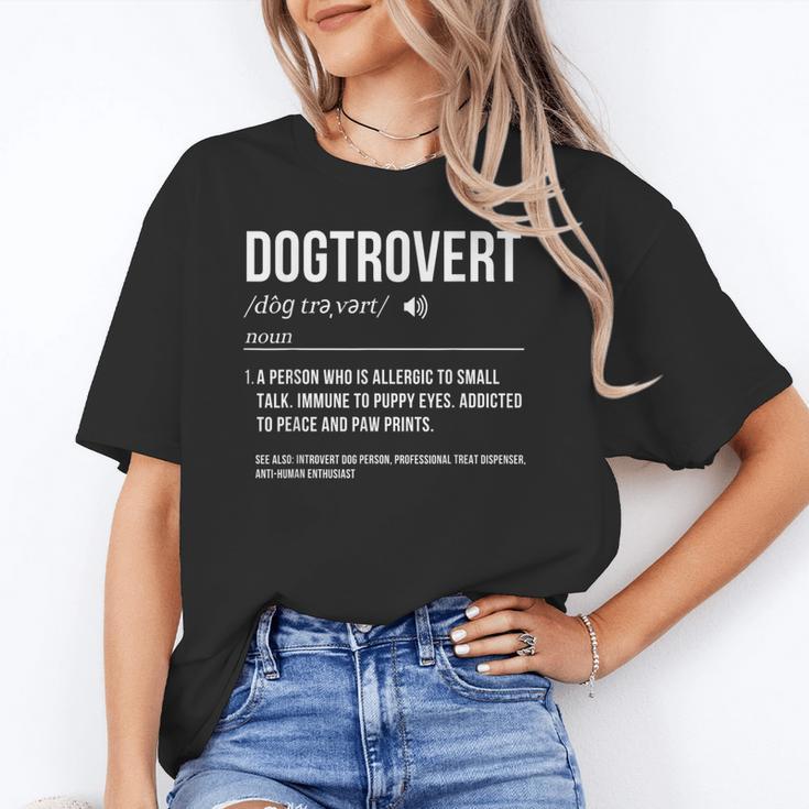 Dog Definition Introvert Dog Lover Dogtrovert Unisex T-Shirt