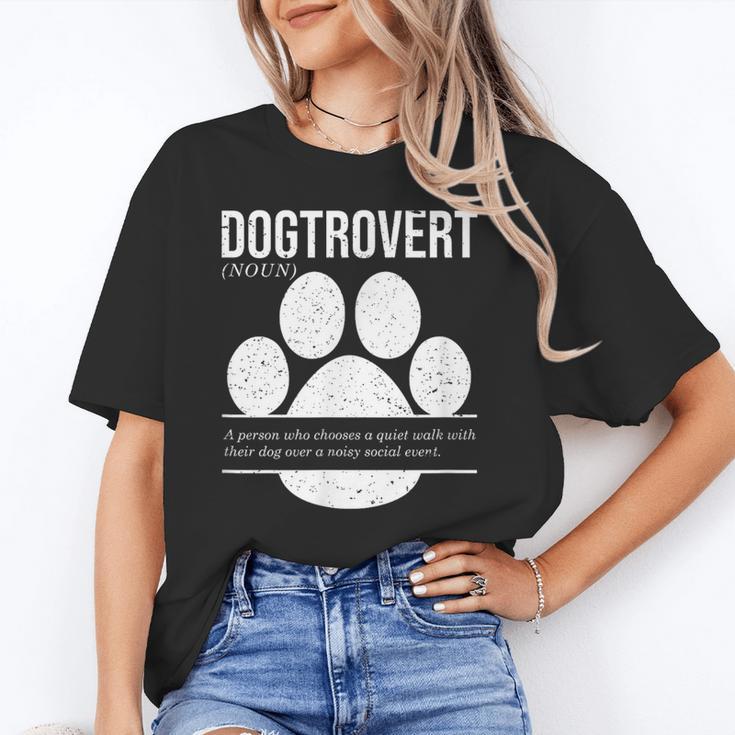 Dogtrovert Definition Introvert Dog Lover For Men Women Girls Kids Unisex T-Shirt