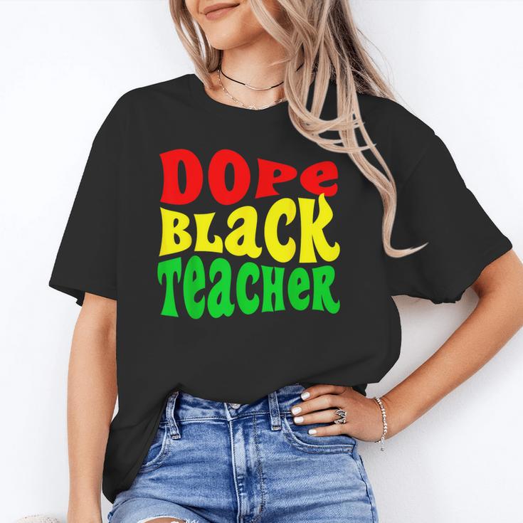 Dope Teacher African American Graduation History Month Unisex T-Shirt