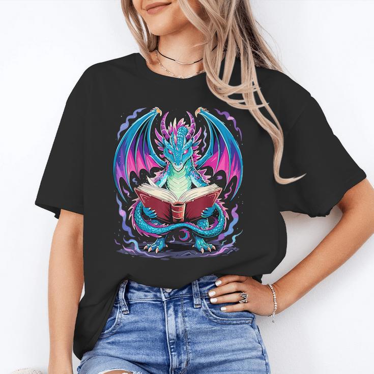 Dragon Reading Book Lover Unisex T-Shirt Dragon Reading Book Lover Unisex T-Shirt
