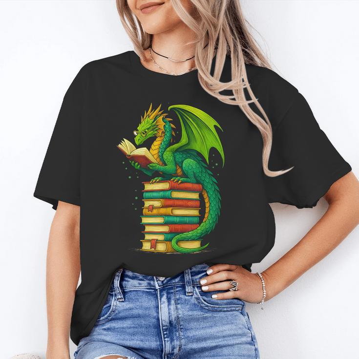 Dragon Reading Books Matching Bookworm Readers Librarian Unisex T-Shirt
