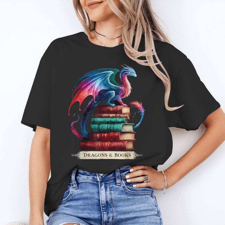 Dragons And Books Dragonworm Book Lover Reading Unisex T-Shirt