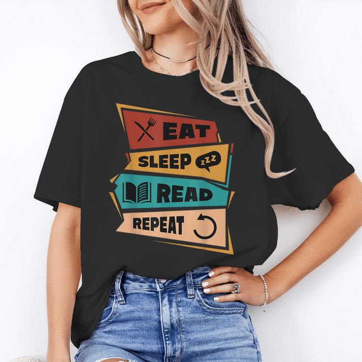 Eat Sleep Read Repeat Reading Books Reader Bookworm Unisex T-Shirt Eat Sleep Read Repeat Reading Books Reader Bookworm Unisex T-Shirt