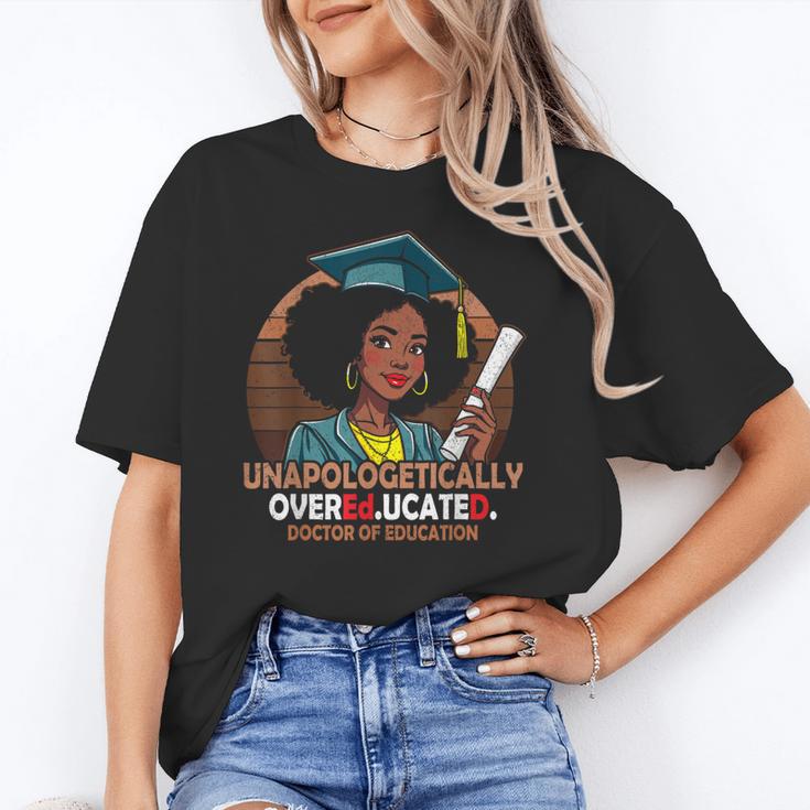 EdD Black Girls Doctor Of Education Graduation Black Women Unisex T-Shirt