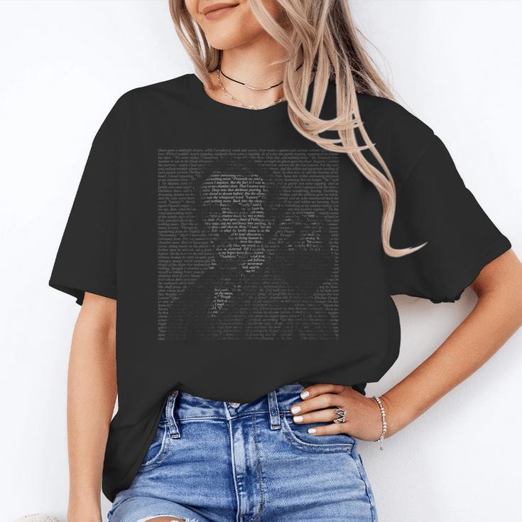 Edgar Allen Poe & Raven Reading Bookworm Reader Unisex T-Shirt Edgar Allen Poe & Raven Reading Bookworm Reader Unisex T-Shirt