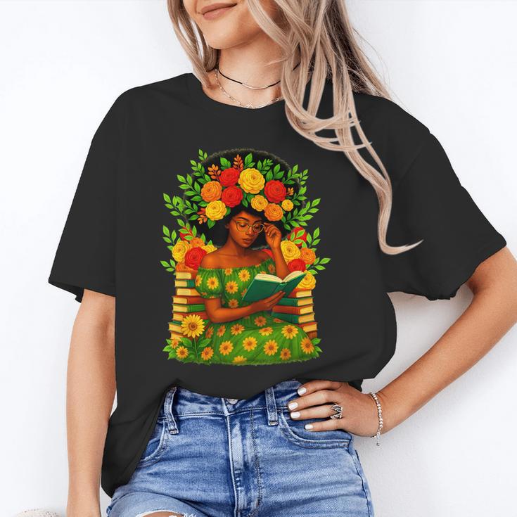 Educated Women Girls Reading Book Black History Month Unisex T-Shirt