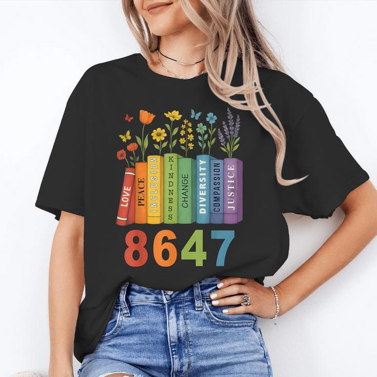 Equal Rights Book Flower Resist 86 47 Feminist Women Rights Unisex T-Shirt