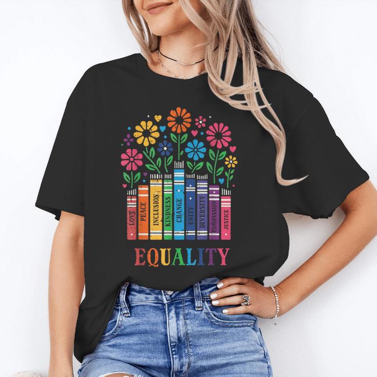 Equality Love Peace Compassion Books Protest Women Girls Kid Unisex T-Shirt