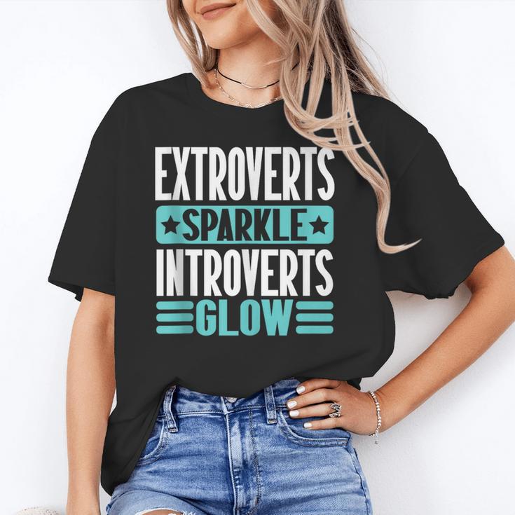 Extroverts Sparkle Introverts Glow Introvert Unisex T-Shirt Extroverts Sparkle Introverts Glow Introvert Unisex T-Shirt