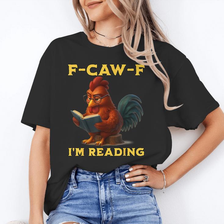 F-CAW-F I'm Reading Chicken Book Lover Introvert Meme Unisex T-Shirt F-CAW-F I'm Reading Chicken Book Lover Introvert Meme Unisex T-Shirt
