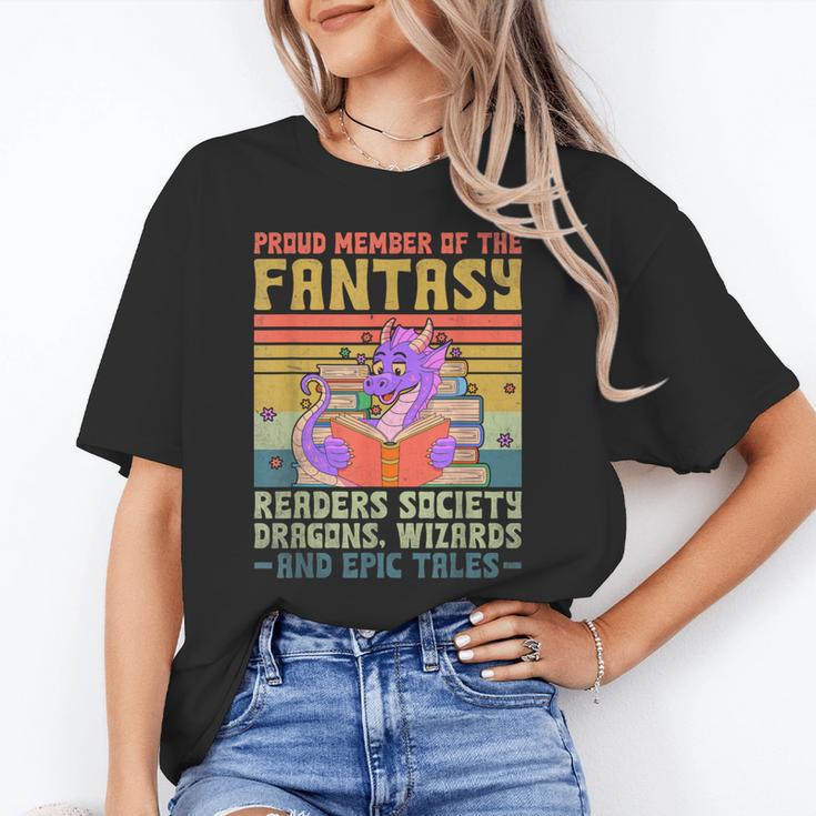 Fantasy Reader Society Reading Book Retro Bookworm Reader Unisex T-Shirt