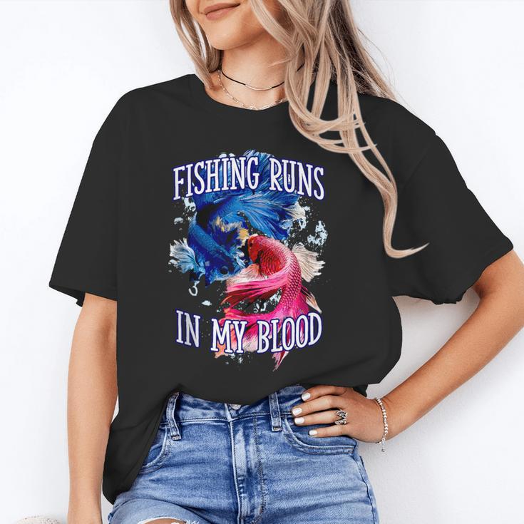 Fishing Runs In My Blood Introvert Hobby Antisocial Unisex T-Shirt Fishing Runs In My Blood Introvert Hobby Antisocial Unisex T-Shirt