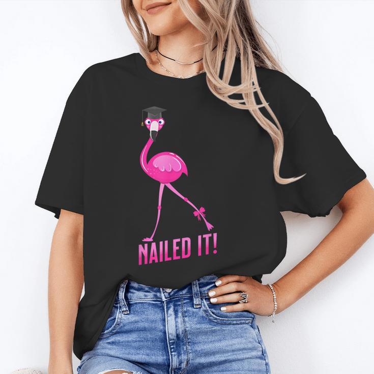 Flamingo Nailed It Graduation Flamingo Unisex T-Shirt