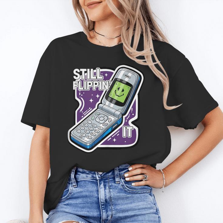 Still Flippin' It Retro Flip Phone 90s Y2K Nostalgia Unisex T-Shirt