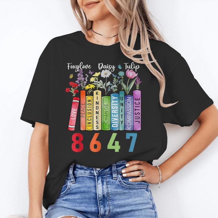 Floral Foxglove Daisy Tulip 8647 Books Lover Blooming Flower Unisex T-Shirt Floral Foxglove Daisy Tulip 8647 Books Lover Blooming Flower Unisex T-Shirt