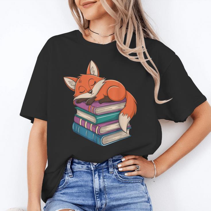 Fox Reading Book Pajama Sleep Unisex T-Shirt