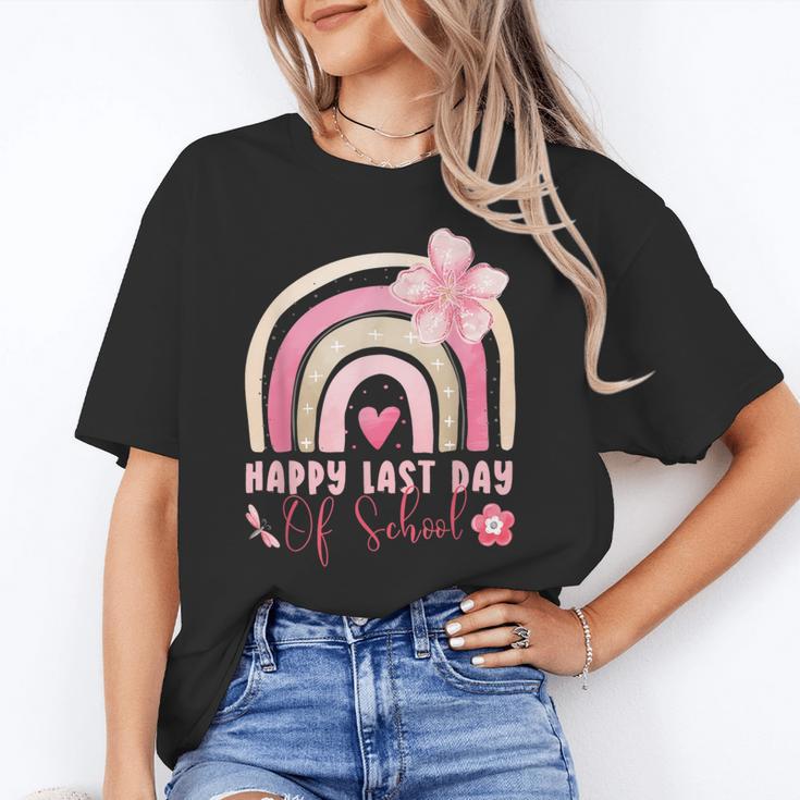 Fun Happy Last Day Of School Girl Student Graduation Rainbow Unisex T-Shirt