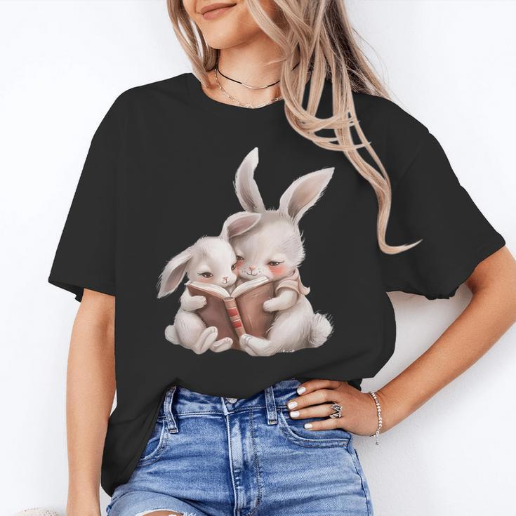 Funny Book Reading Quote For Women And Girls Rabbits Unisex T-Shirt