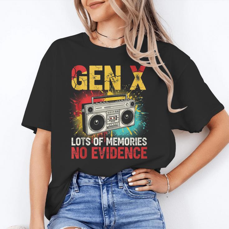 Gen X Lots Of Memories No Evidence Retro Nostalgia Humor Unisex T-Shirt