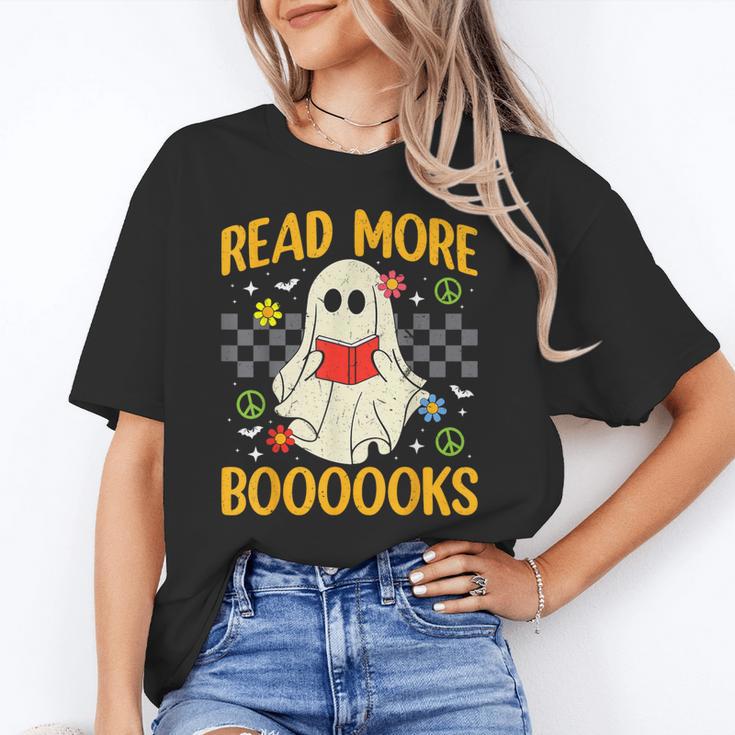 Ghost Reading Books Teacher Student Halloween Read More Book Unisex T-Shirt